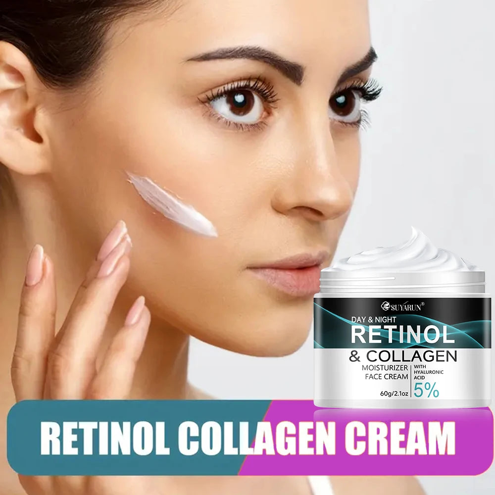SUYARUN Retinol & Collagen Face Cream - Anti-Aging Moisturizer for Deep Hydration, Firming & Youthful Glow. Oasis Select