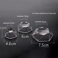 Acrylic Crystal Ball Base Hexagon Shape Sphere-Stone Support Ball Display Stand S/M/L Figurine Holder Desktop Ornaments Oasis Select M