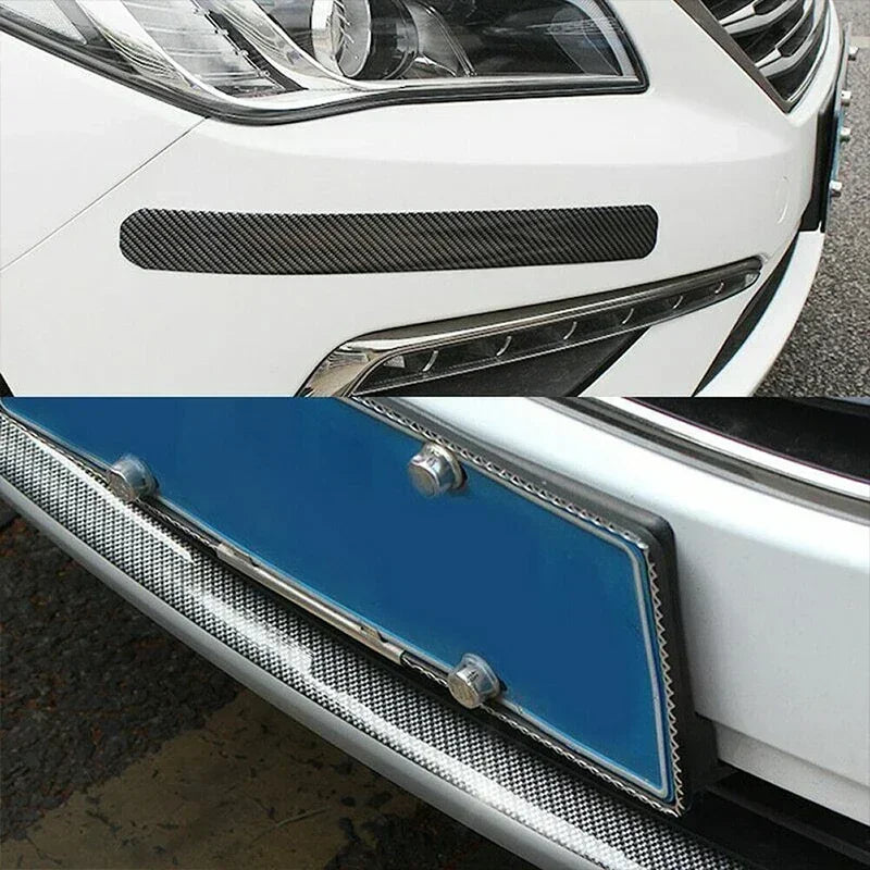 Universal Car Stickers Doorsill Bumper Threshold Step Carbon Fiber Protector Guard Strip Sticker Anti Scratch Strips Film Oasis Select