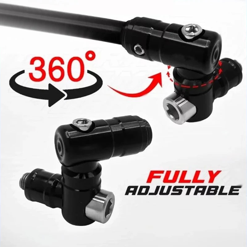 Motorcycle Side Mirror Folding Mechanism CNC 360° Processor Universal Rearview Mirror Fully Adjusta Oasis Select
