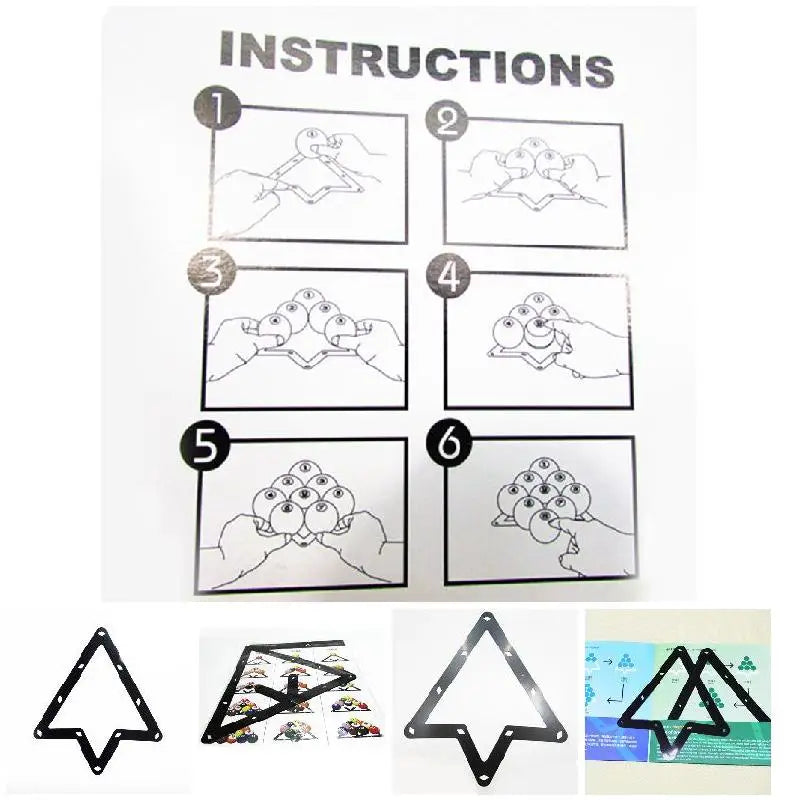 Billiards Rack Positioning Stickers – 8 Ball & 9 Ball Set