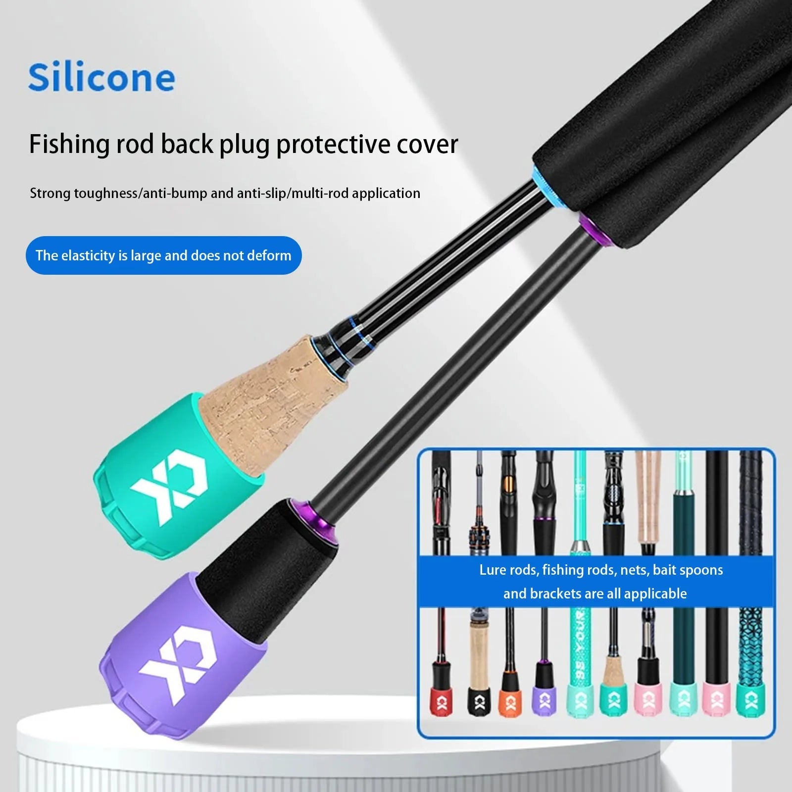 Silicone Fishing Rod End Cap Protector – Carp & Sea Rods Rod End Cap Protector Oasis Select