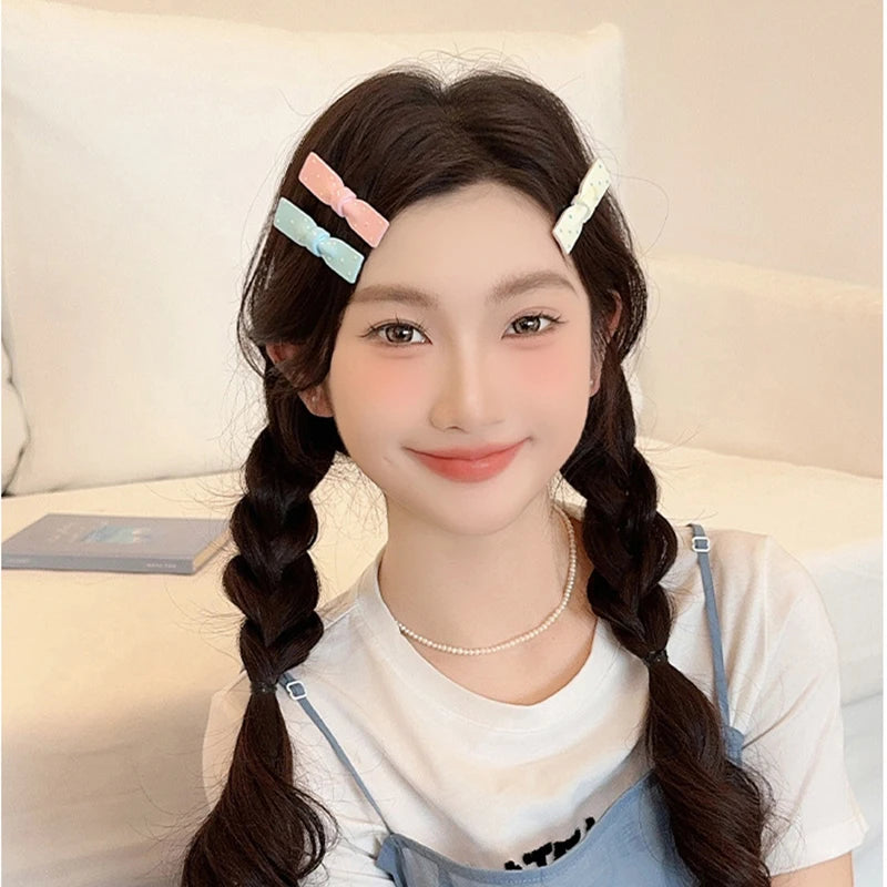 Cute Polka Dot Bow Hair Clip – Bowknot Barrette for Women & Girls