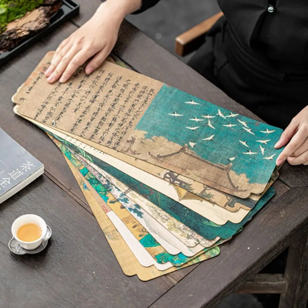 Chinese Style Tea Mat – Double-Sided Waterproof Tea Table Cloth Tea Table Mat Oasis Select