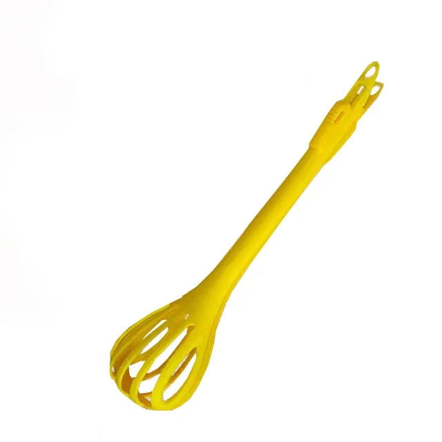 Multifunctional Egg Beater Whisk Milk Pasta Tongs Food Clips Mixer Manual Stirrer Kitchen Cream Bake Tool Kitchen Accessories Oasis Select YELLOW
