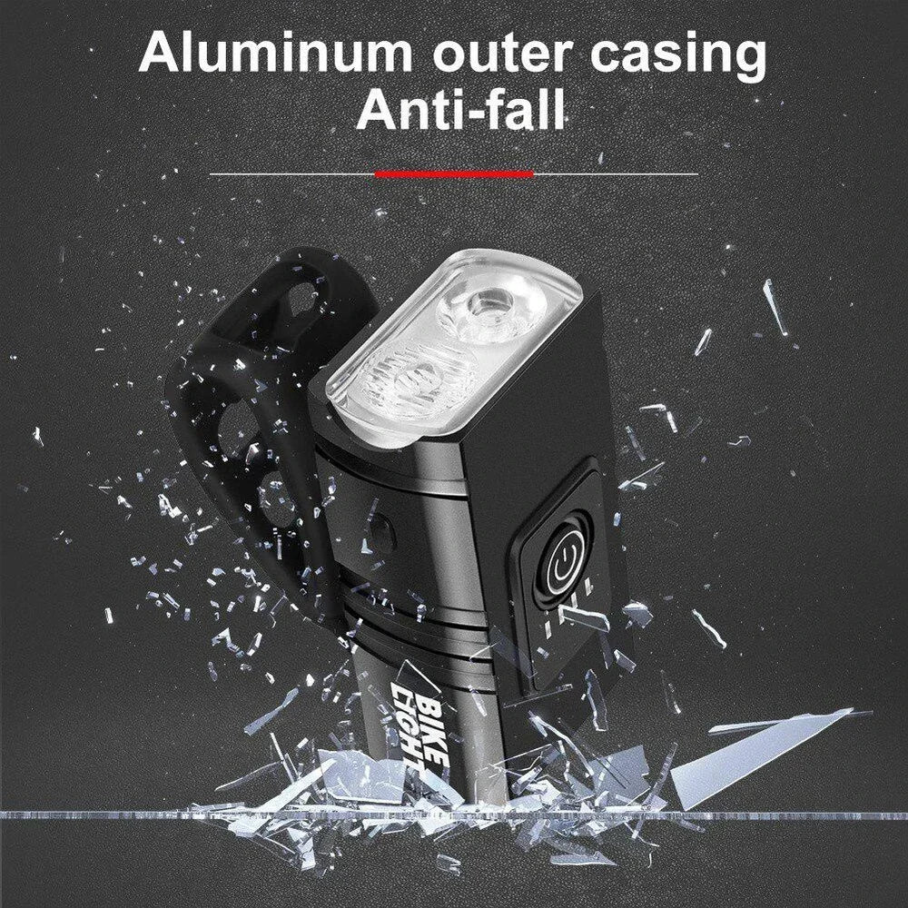Bicycle Light 2T6 LED Front USB Rechargeable Mountain Bicycle Lamp 1000LM Bike Headlight Flashlight Cycling Accessories Tail Oasis Select