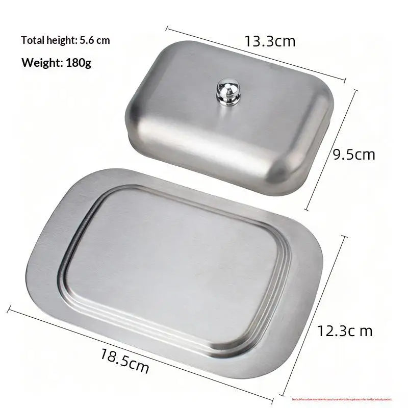 1pcs Butter Cheese Storage Box Butter Cutter Box With Lid And Knife Countertop Butter Keeper For Refrigerator Kitchen Oasis Select 1PCS