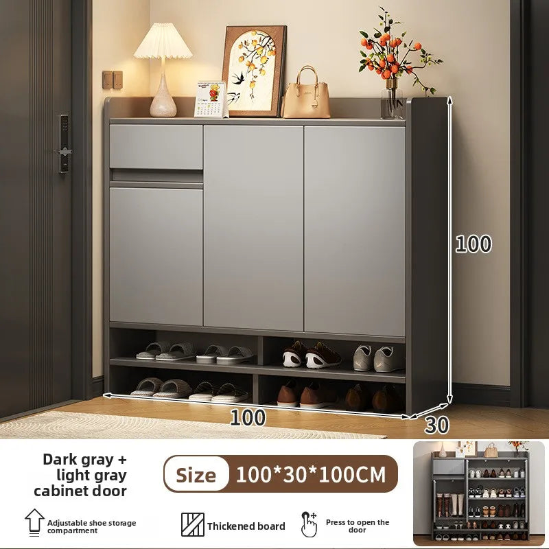 large-capacity storage and storage in the corridor at the entrance of the home integrated multi-functional dust cabinet Oasis Select Grey door 100