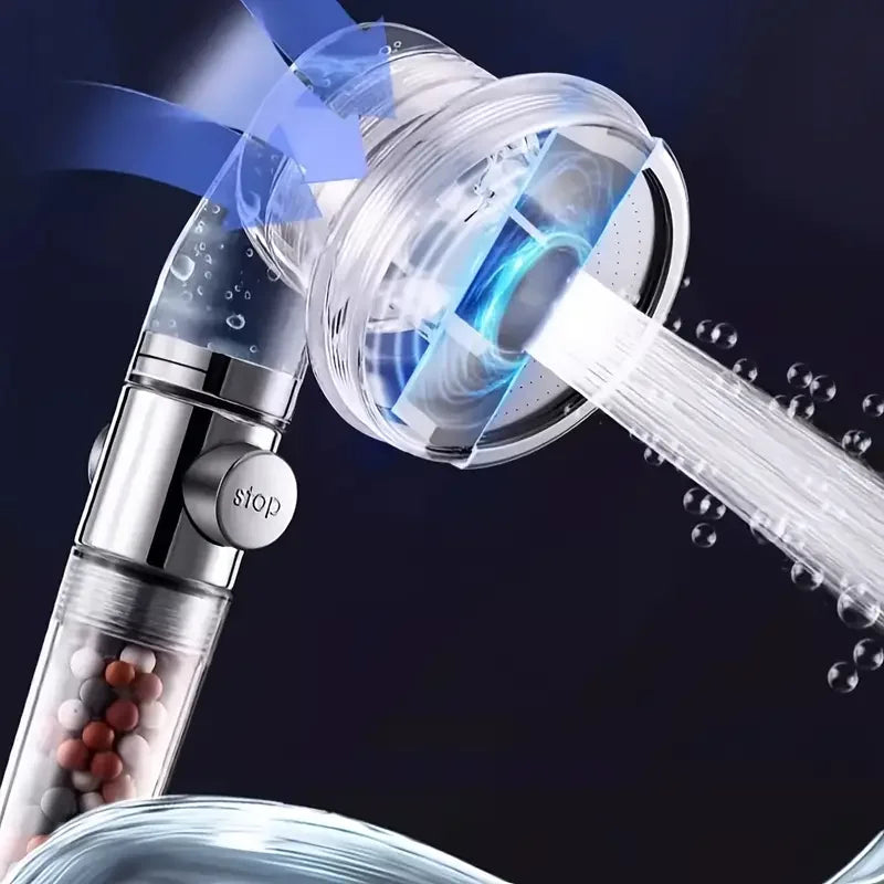 3-Mode Negative Ion Filter Handheld Shower Head | Water-Saving