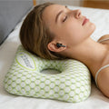1PC Ear Piercing Pillow for Side Sleepers Breathable Ergonomic Pillow With Ear Hole Portable Comfortable Earring Pillow Oasis Select Blue