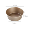 1Pcs 4 Inch Gold Non Stick Hamburger Bun Mold Mini Hot Dog Bread Cheese Cake Round Baking Pan for Pastry Oasis Select 1PCS