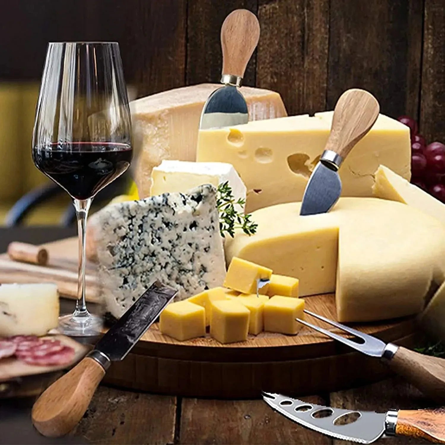 Stainless Steel Cheese Knife Set for Charcuterie Boards Cheese Knife Set Oasis Select