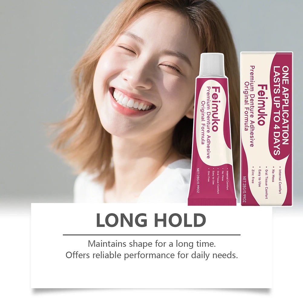 Thermoplastic Denture Adhesive Cream – Waterproof Strong Hold