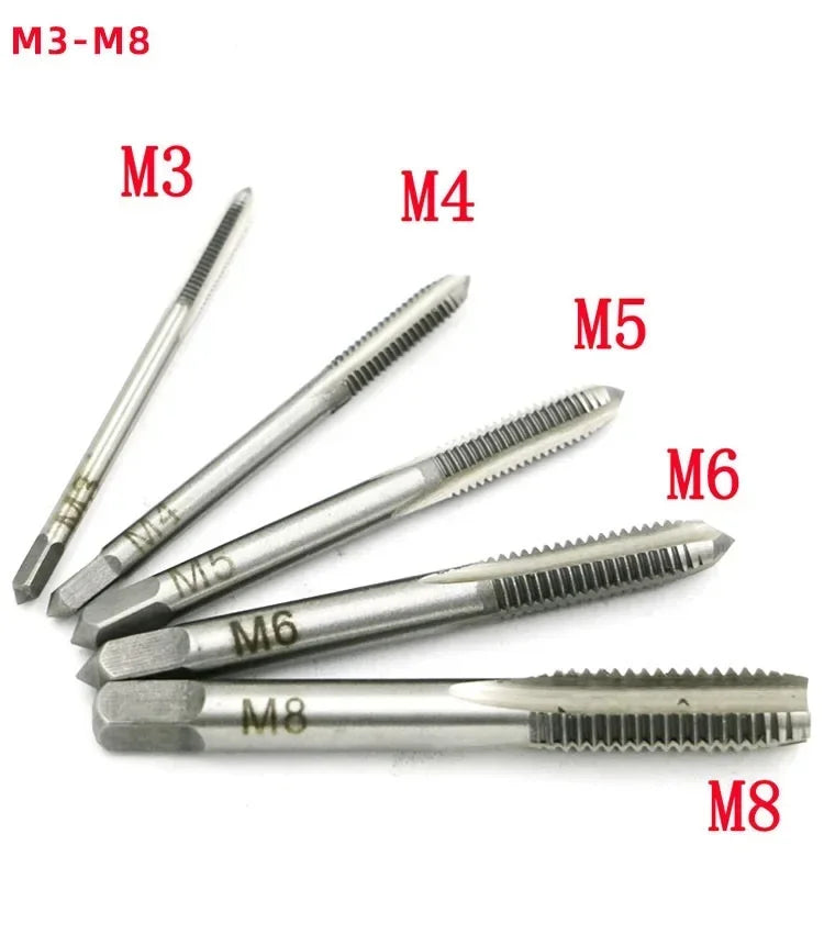 T-Handle Ratchet Tap Wrench Set with 5 Metric Taps M3–M8 Tap Wrench Set Oasis Select Tap M3 M4 M5 M6 M8