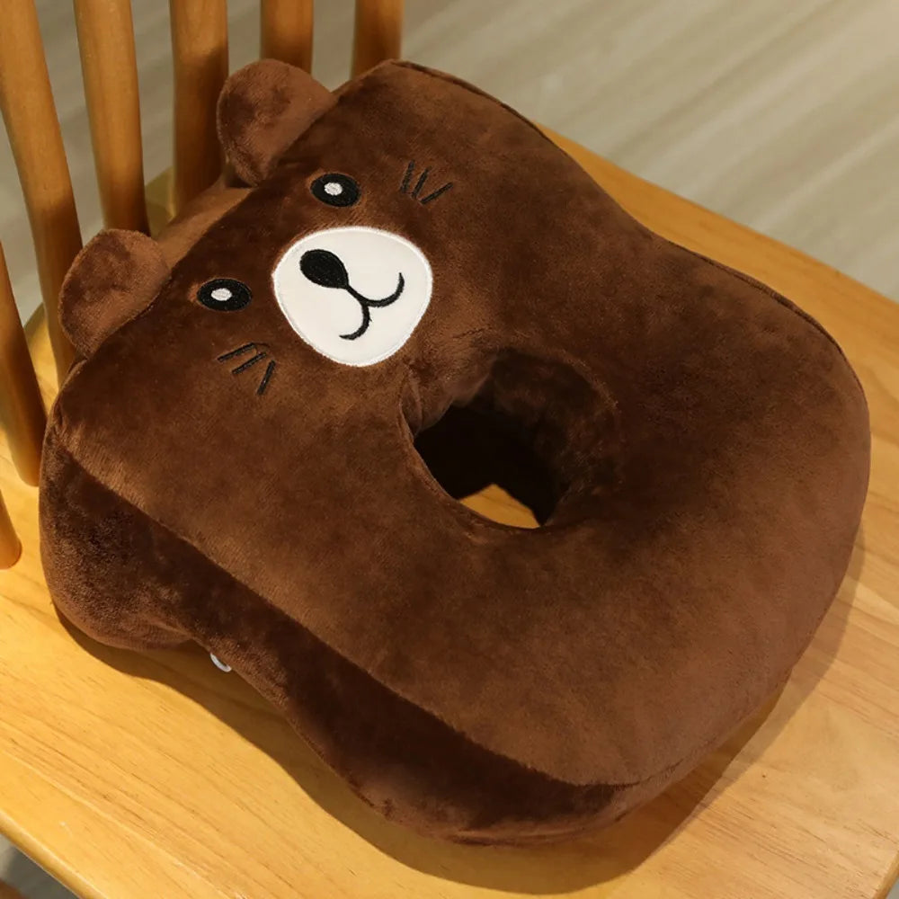 Cartoon Animal Nap Pillow – Soft Ring Desk & Travel Rest Pillow