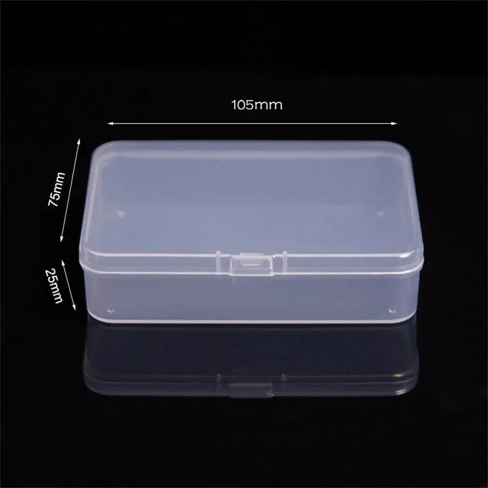 1pc 6 Grids Compartments Plastic Transparent Organizer Jewel Bead Case Cover Container Storage Box For Jewelry Pill Coin Sundry Oasis Select Transparent6
