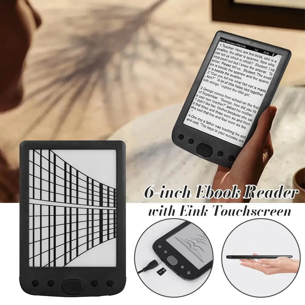 2026 New E-Book Reader - 6-Inch Glare-Free E-Ink Screen, 8GB Storage + TF Card Expansion, Adjustable Light, Ultra-Long Endurance Oasis Select