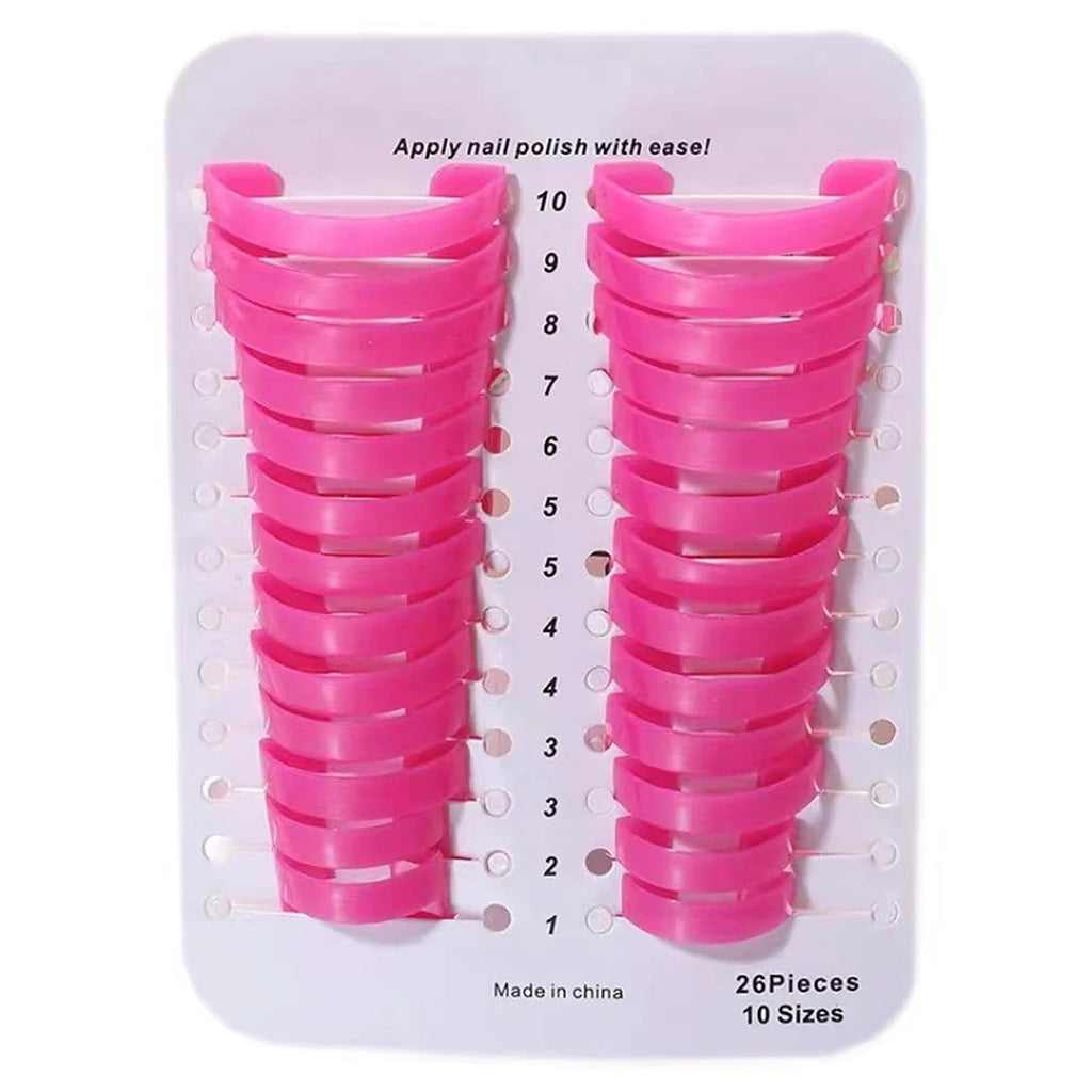 26-Piece Nail Polish Protector Set – Spill-Proof Manicure Stencils Nail Art Stencils Oasis Select