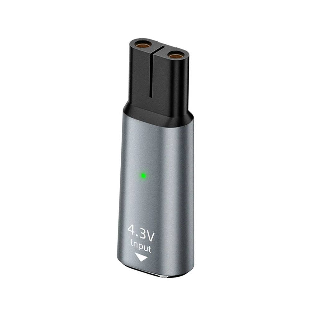 USB-C Shaver Adapter for Philips OneBlade QP2520 QP2620 QP2515 Shaver Charger Adapter Oasis Select Gray