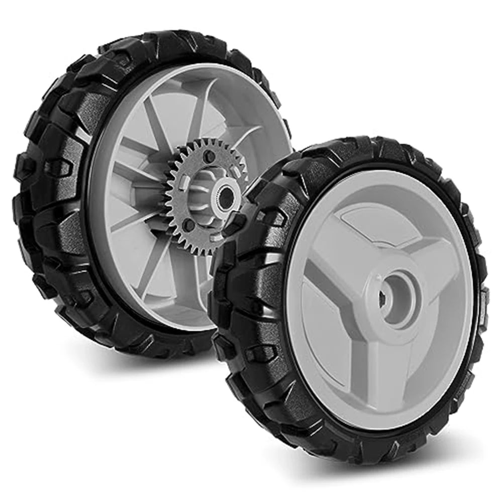 580365301 Front Drive Wheels for HU675AWD HU700AWD HU7 Lawn Mower Models Engineered for Durability and Smooth Lawn Operation Oasis Select