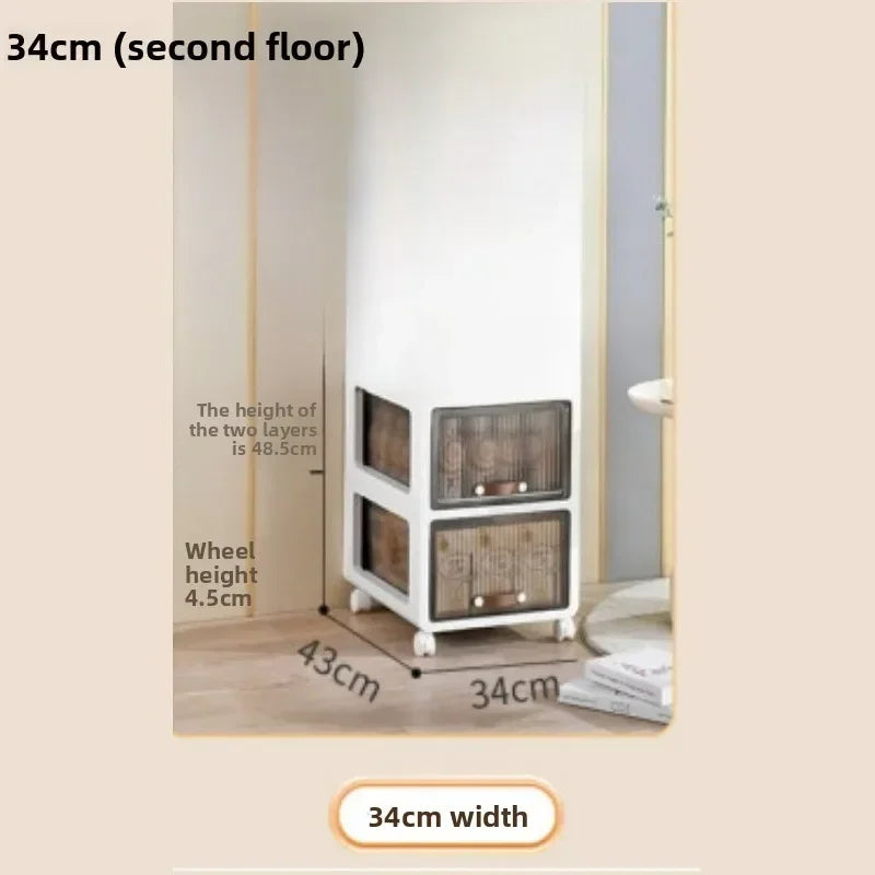 Multi-functional trolley household rack multi-layer removable desk drawer storage cabinet Oasis Select 34cmA