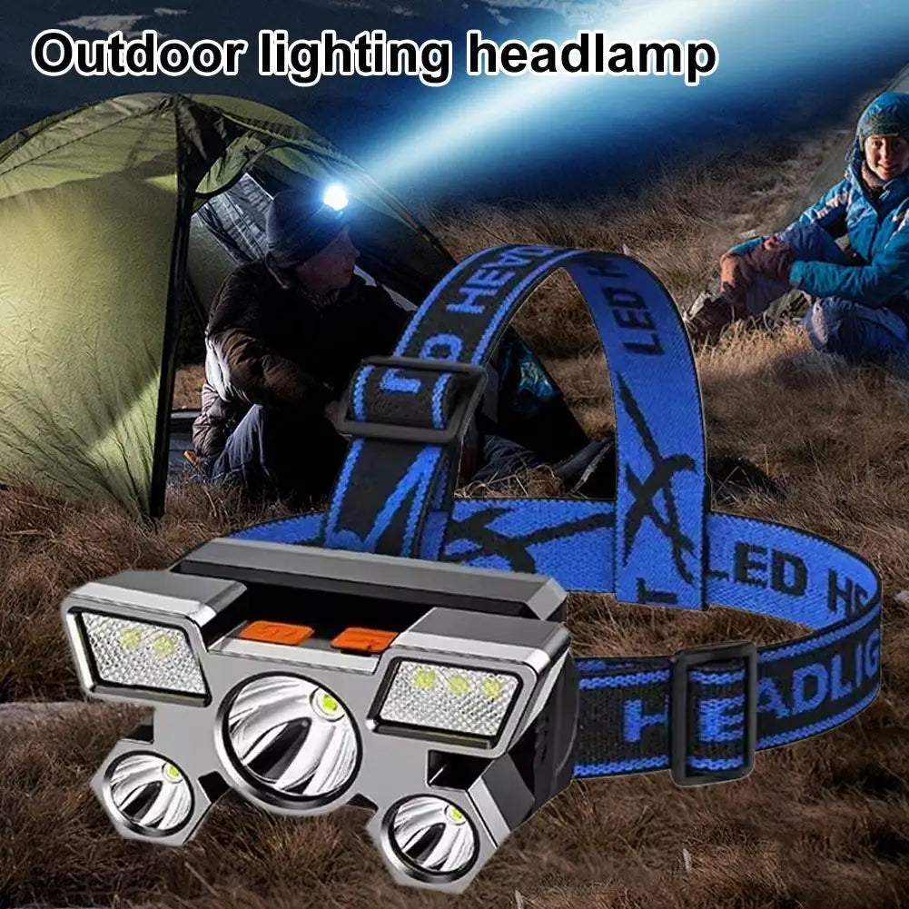 Rechargeable LED Headlamp 600 Lumens | 4 Modes, IPX4 Rechargeable Headlamp Oasis Select