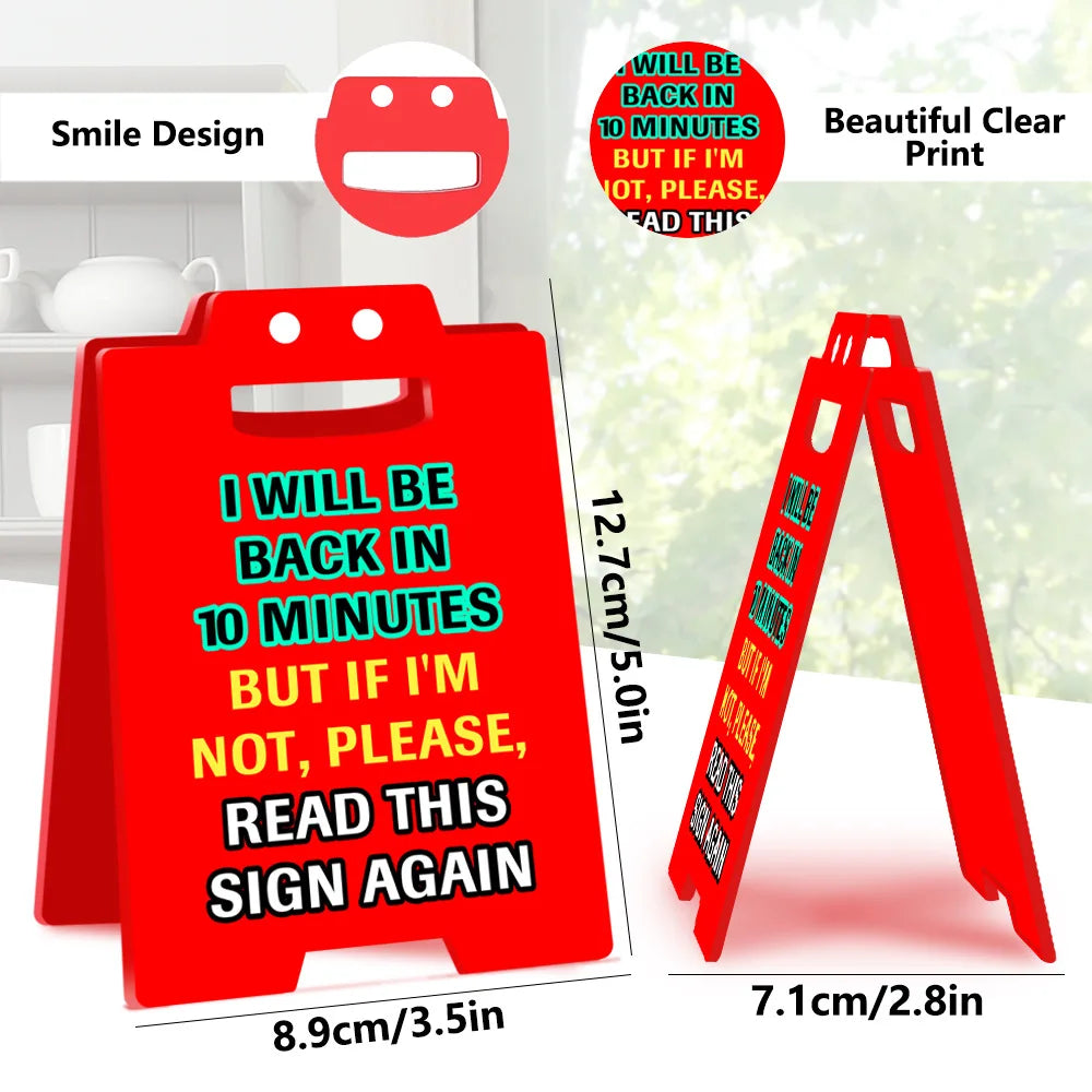 Red Acrylic Office Creative Smiley Face Spoof Decoration Colleagues Prank Gift Oasis Select BTU612 2mm