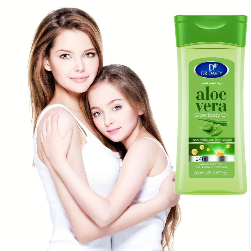 DR.DAVEY Aloe Vera Body Oil – Nourishing Spa Massage Oil 200ml