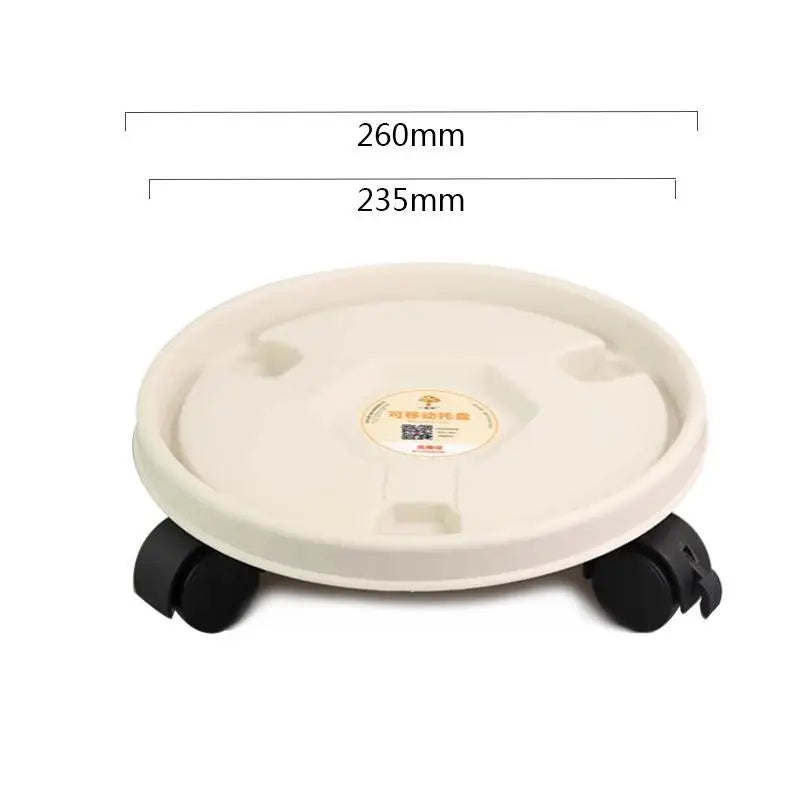 Rolling Plant Stand Tray with Wheels – Heavy Duty Pot Caddy
