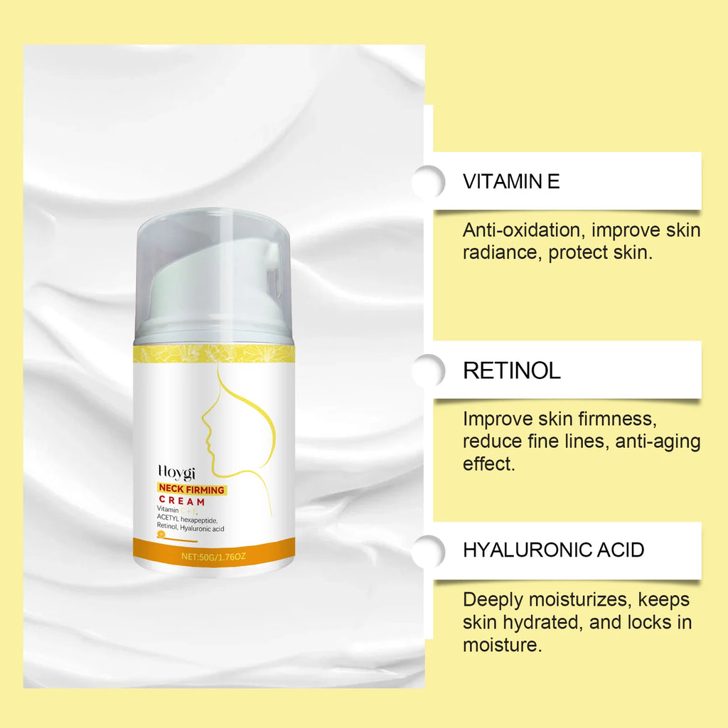 Hoygi Retinol Neck Cream – Firming, Anti-Wrinkle & Lifting Neck Firming Cream Oasis Select