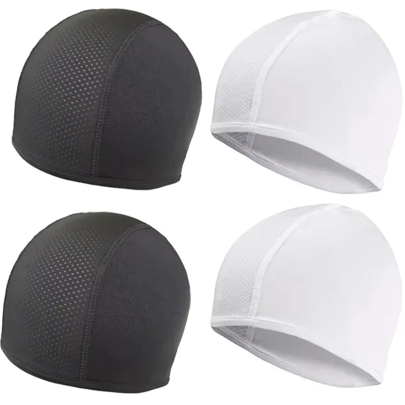2/4/6pcs Motorcycle Helmet Inner Cap Hat Quick Dry Breathable Hat Racing Cap Under Helmet Beanie Cap Motocross Motor Helmet Hat Oasis Select 4pcs Mix