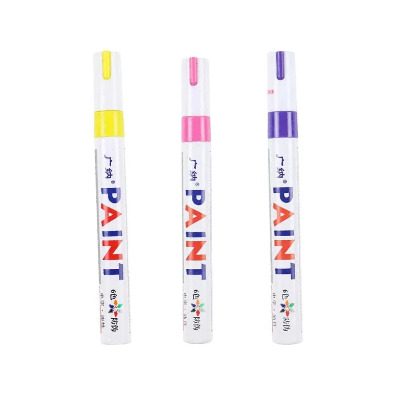 1 Car Paint Pen Waterproof Wheel Tire Oily Painting Mark Auto Rubber