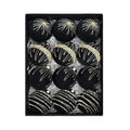 12-pcs 8cm Flocked Velvet Christmas Tree Ornaments Set Fit For Elegant Holiday Decor Christmas Charms Home Decor Xmas Hanging Oasis Select Black China Mainland