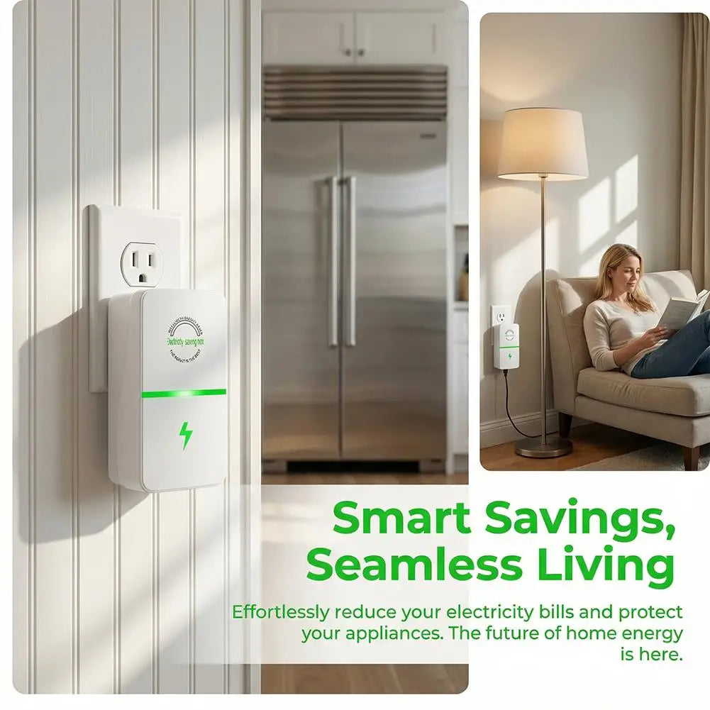 Smart Power Factor Saver – Energy Saving Device US/EU Plug