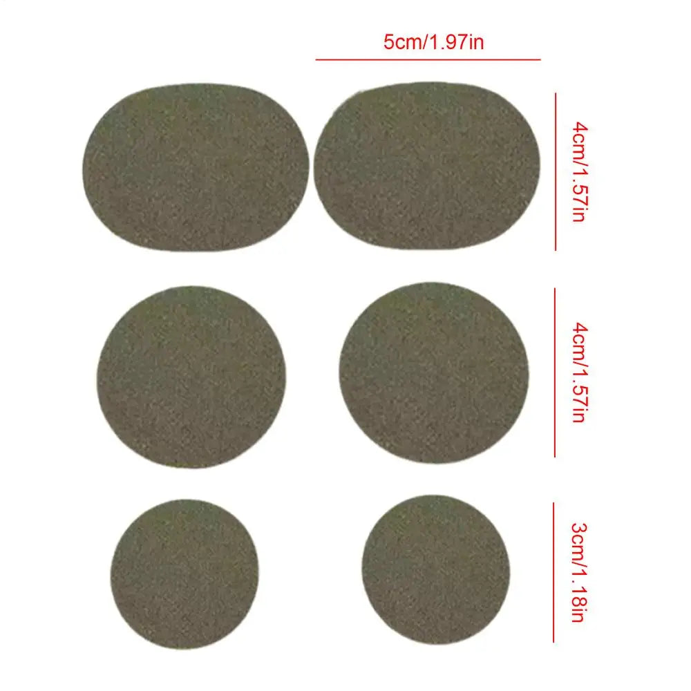 Shoe Repair Patch 6 Pieces Self-Adhesive Toeburst Blowout Prevention Pads Adhesive Inside Shoe Heel Patch Pad for Boots Heel Toe Oasis Select Dark Gray