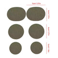 Shoe Repair Patch 6 Pieces Self-Adhesive Toeburst Blowout Prevention Pads Adhesive Inside Shoe Heel Patch Pad for Boots Heel Toe Oasis Select Dark Gray