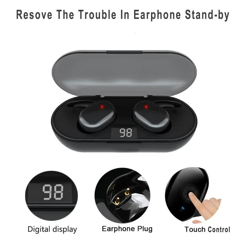 TWS Wireless Bluetooth headset 5.2 Wireless headphones Earbuds In-ear Noise Reduction Waterproof Earphones for all phones Oasis Select