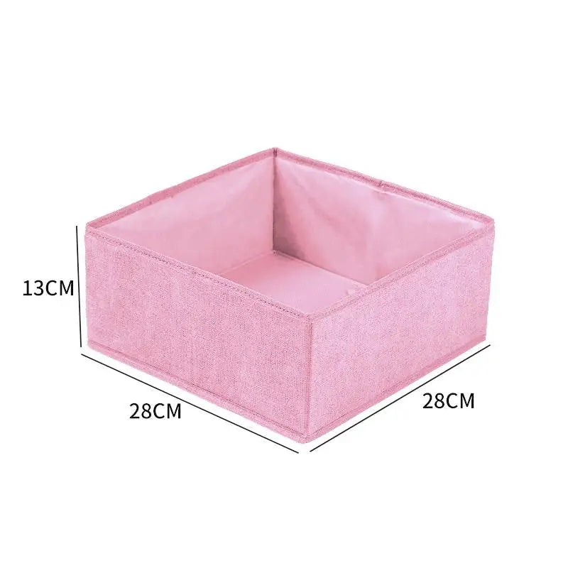 Clothes Organizer Storage Box Underwear Bra Socks Cabinet Drawer Organizer T-Shirt Storage Basket Wardrobe Storage Organizers Oasis Select L Pink