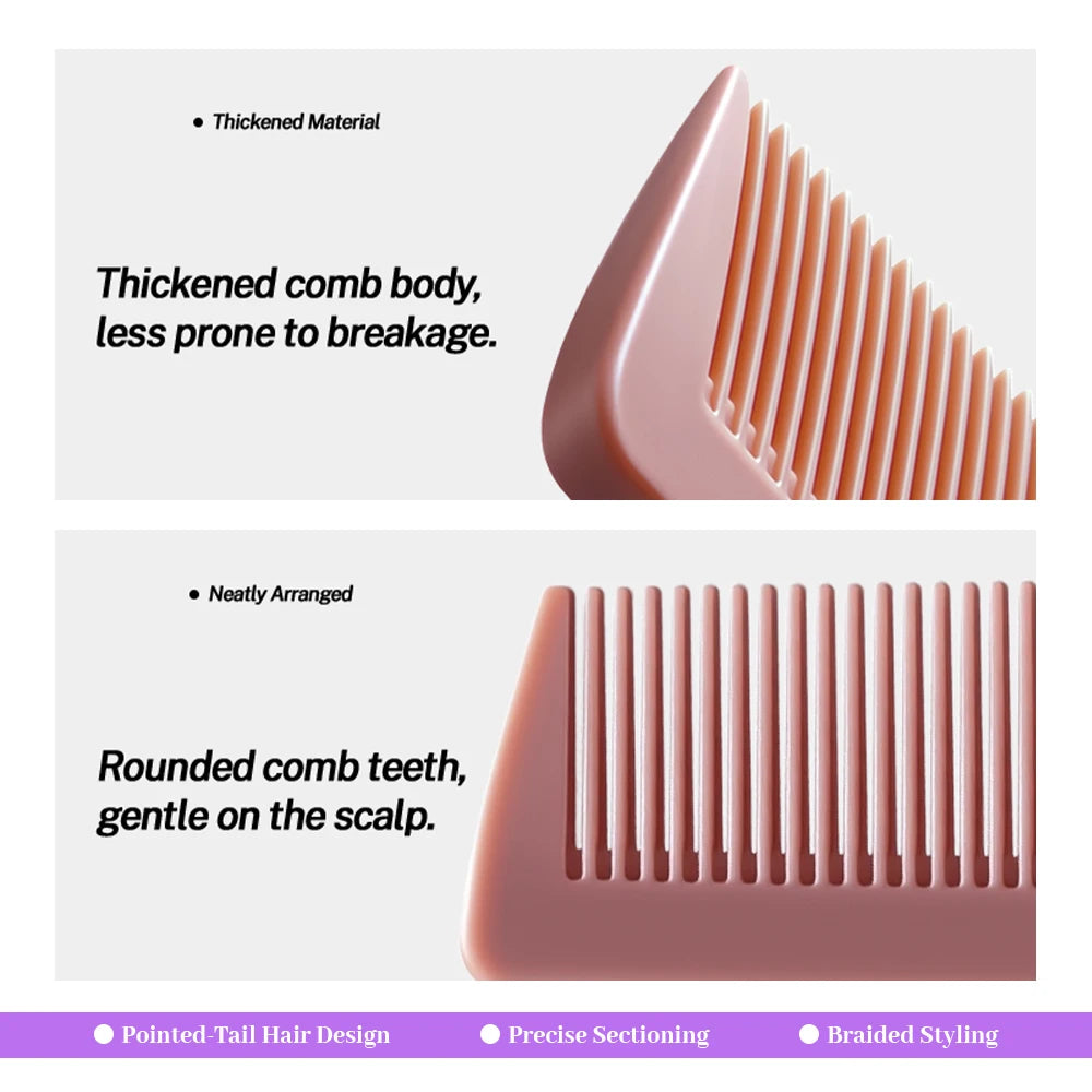 Pointed Tail Comb Set 3/5/10 Pcs – Anti-Static Hair Pick Hair Styling Comb Oasis Select