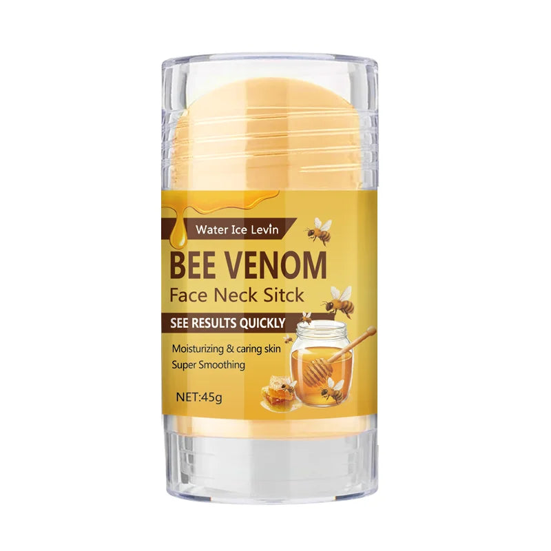 Bee Venom Face & Neck Firming Stick with Collagen & Vitamin C - Intense Moisturizing & Smoothing Anti-Aging Treatment Oasis Select YELLOW 45g