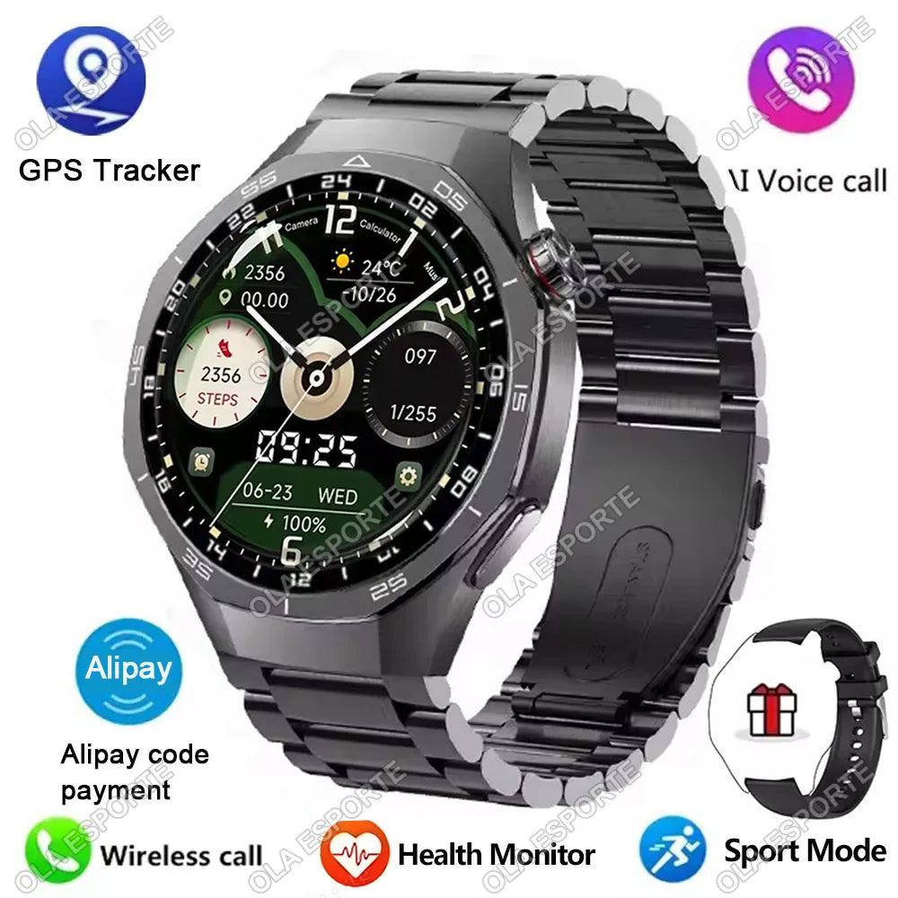 Men's GPS Smartwatch – Bluetooth Calls, HD Display & Health Tracker