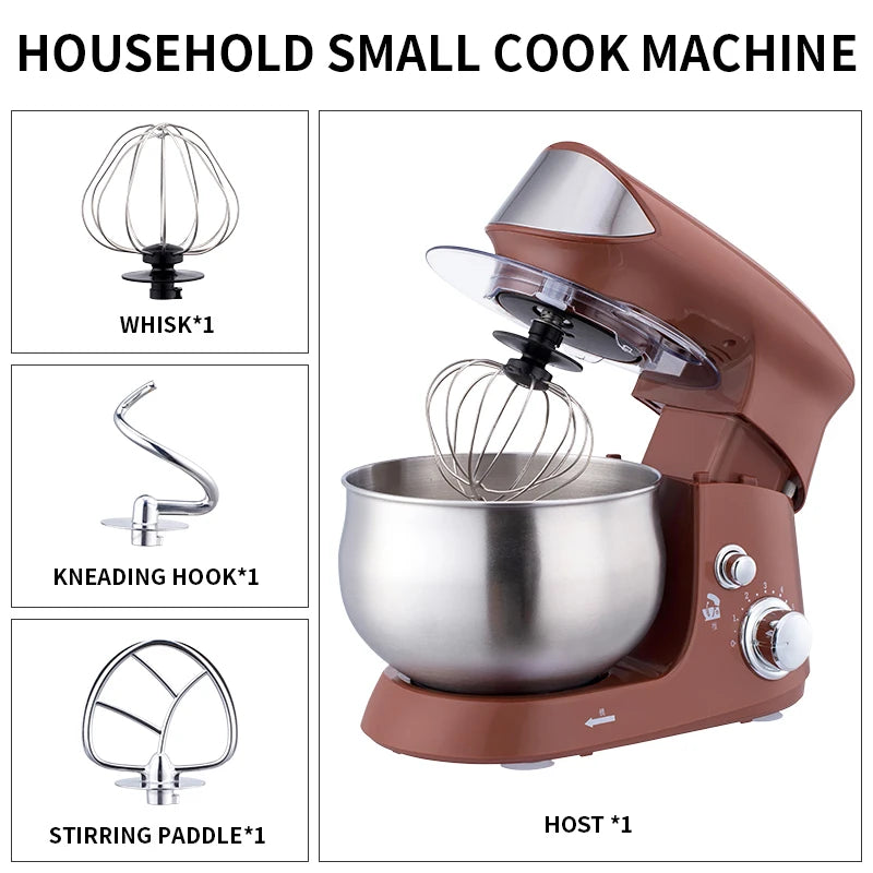 600W Electric Stand Mixer – 6-Speed Dough & Cream Beater