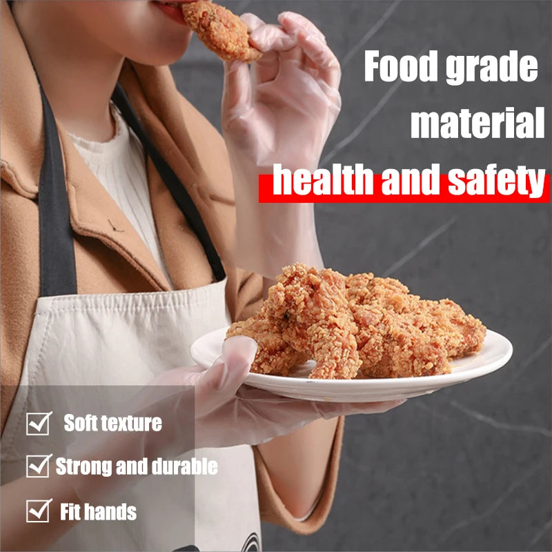 50-Pack Disposable PVC Gloves – Multipurpose Powder-Free