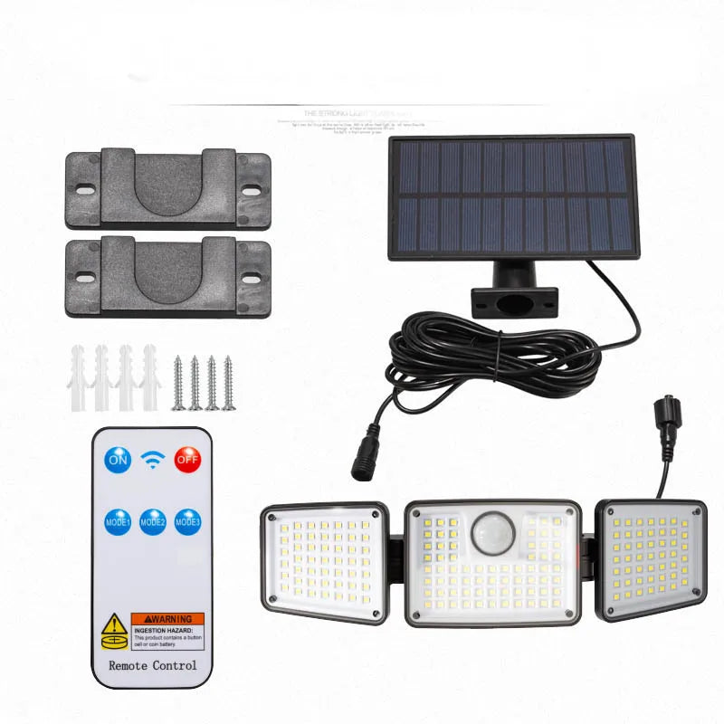 Solar Courtyard Light 164LED Intelligent Induction Solar Light Outdoor Lighting Wall Light Entrance Garden Oasis Select SH164FT
