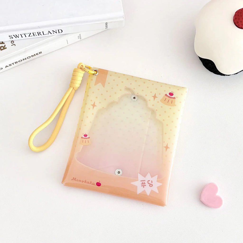 Transparent Doll Display Bag Colorful PVC Doll Carrying Case Dustproof Pouch with Lanyard Pendant Badge Storage Bag Supplies Oasis Select Bread