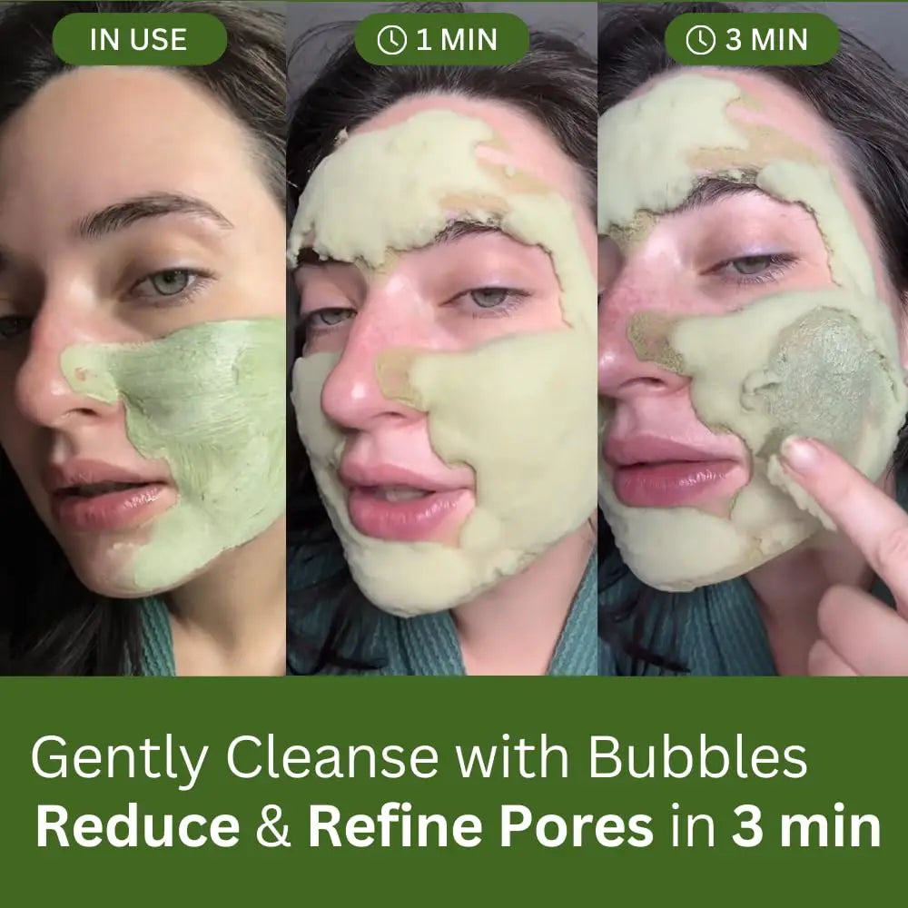 Holy Basil Bubble Clay Mask – Pore Cleansing & Oil Control