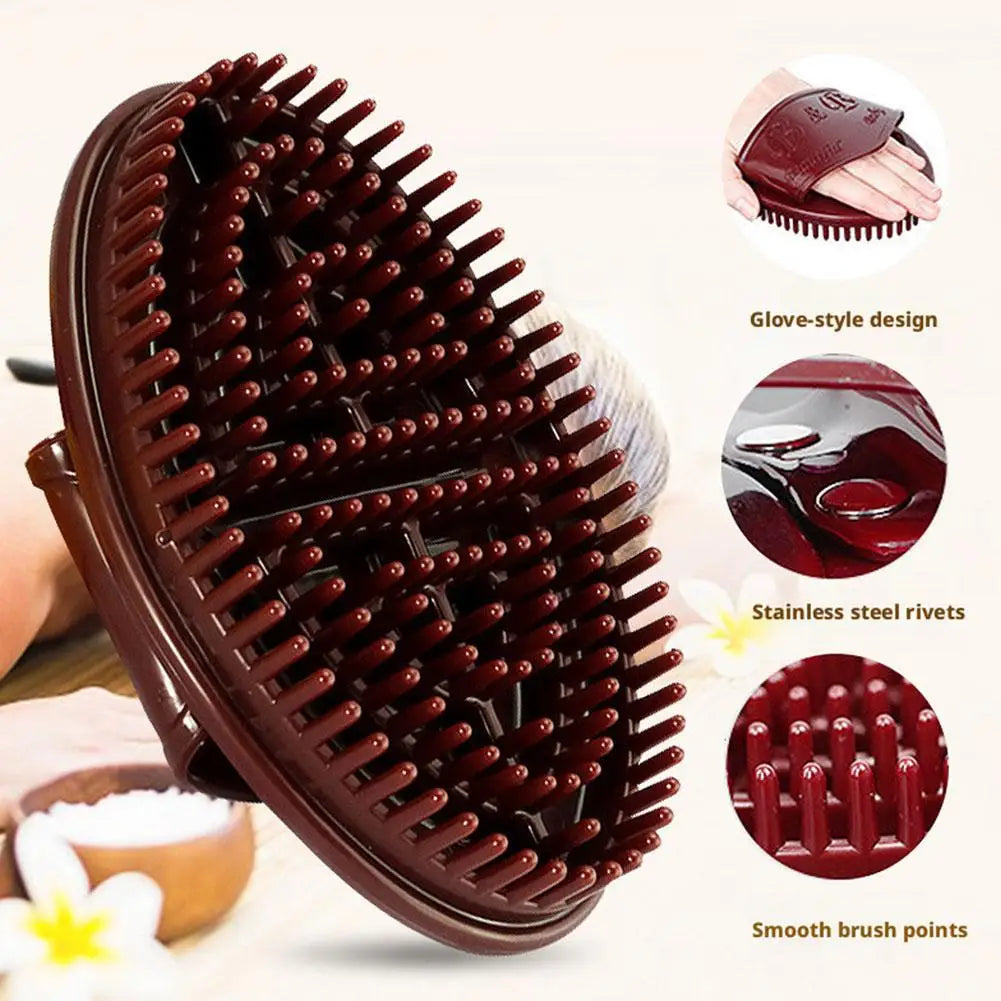 Handheld Silicone Meridian Brush Body Beauty Leg Massage Tool Five Dredging Health Care Scraping Massage Comb Oasis Select