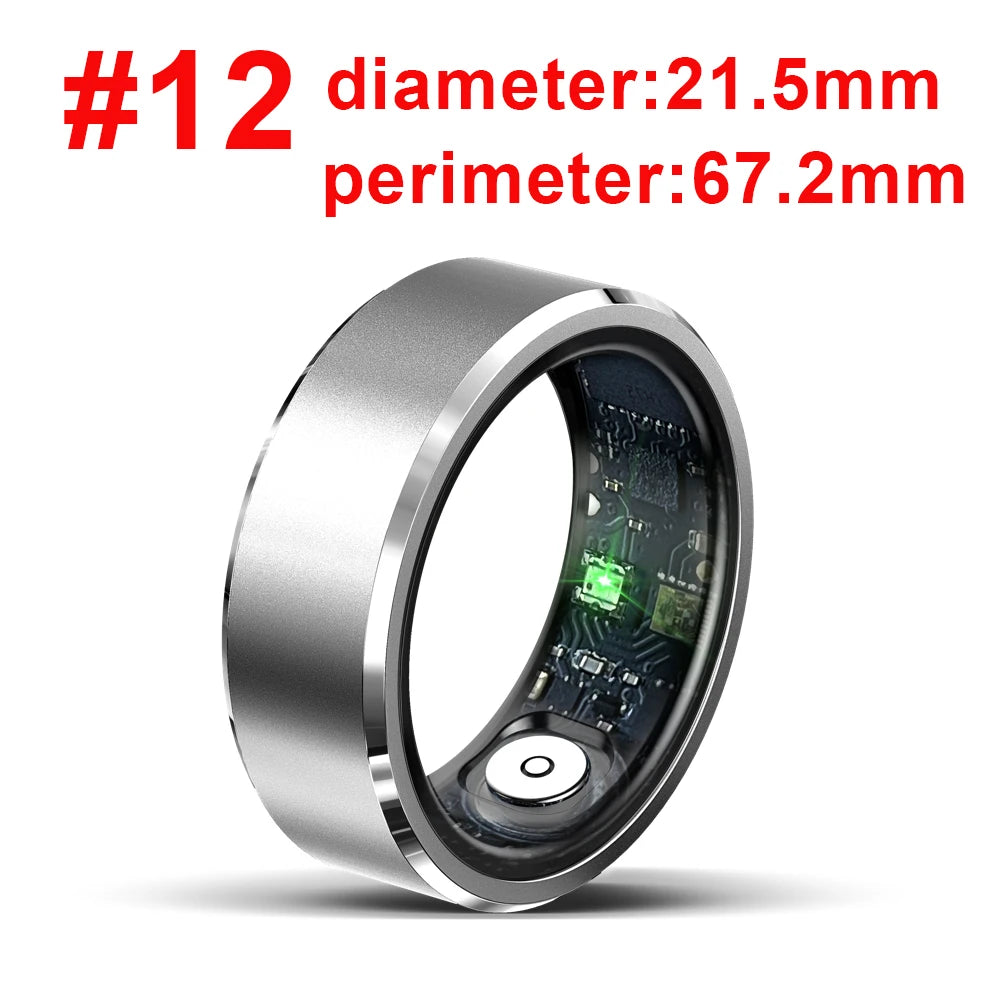 Smart Ring Bracelet Finger Digital Ring Heart Rate Monitoring Waterproof Sleep Remote Control Sports Rings Women Men Oasis Select SV 12