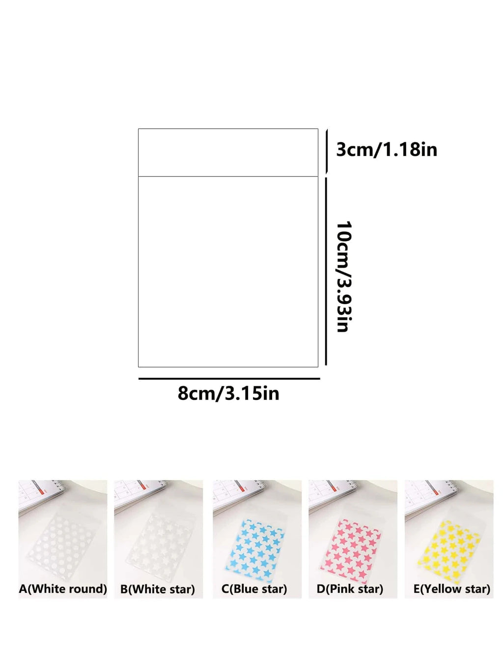 Clear Opp Gift Packaging Bag With Star & Circle Print - A Convenient Way to Store and Display Your Accessories Oasis Select