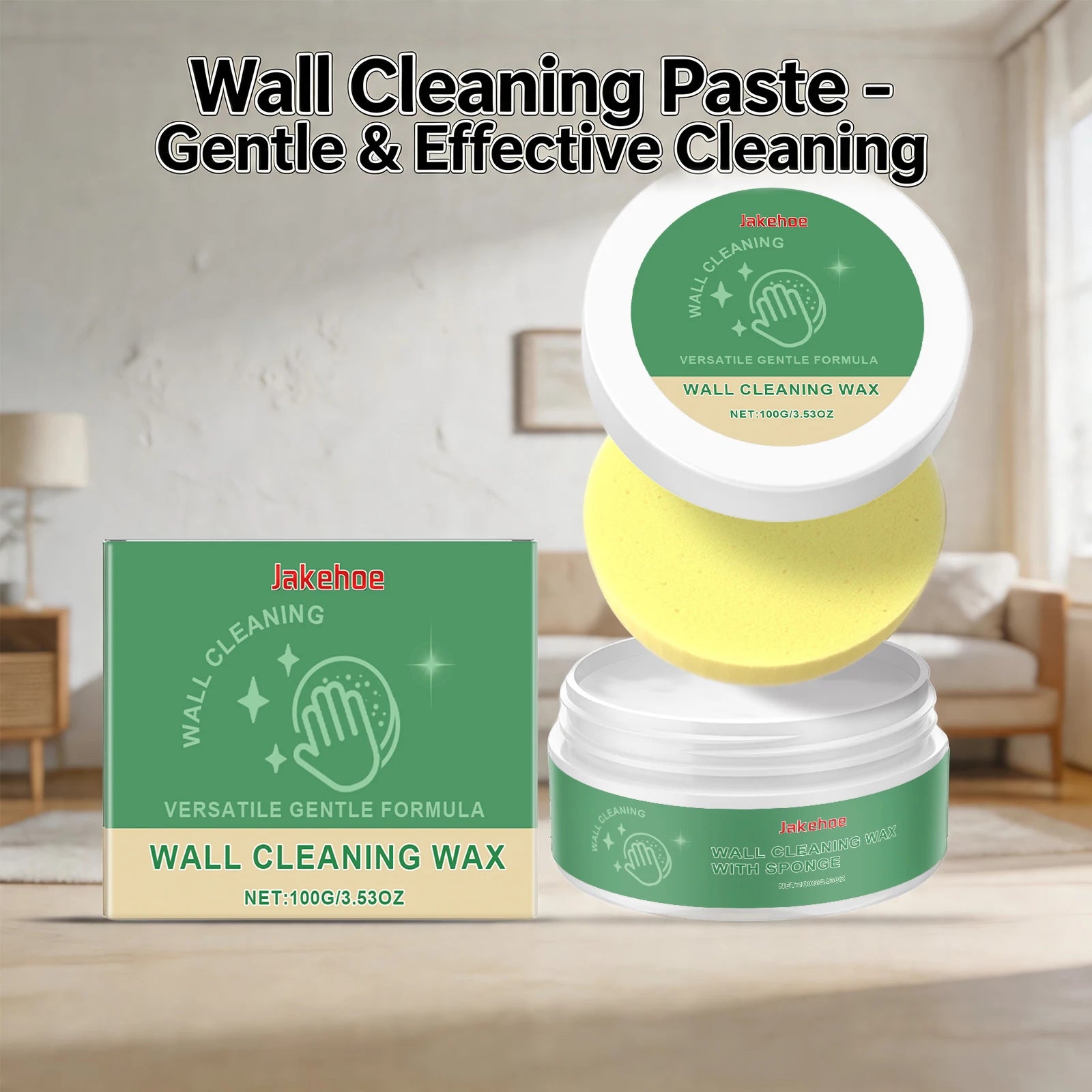 Wall Cleaning Wax for Household Wall Remove Crayon Grease and Scuff Marks Multi-purpose Wall Stain Remover for Home Cleaning Oasis Select